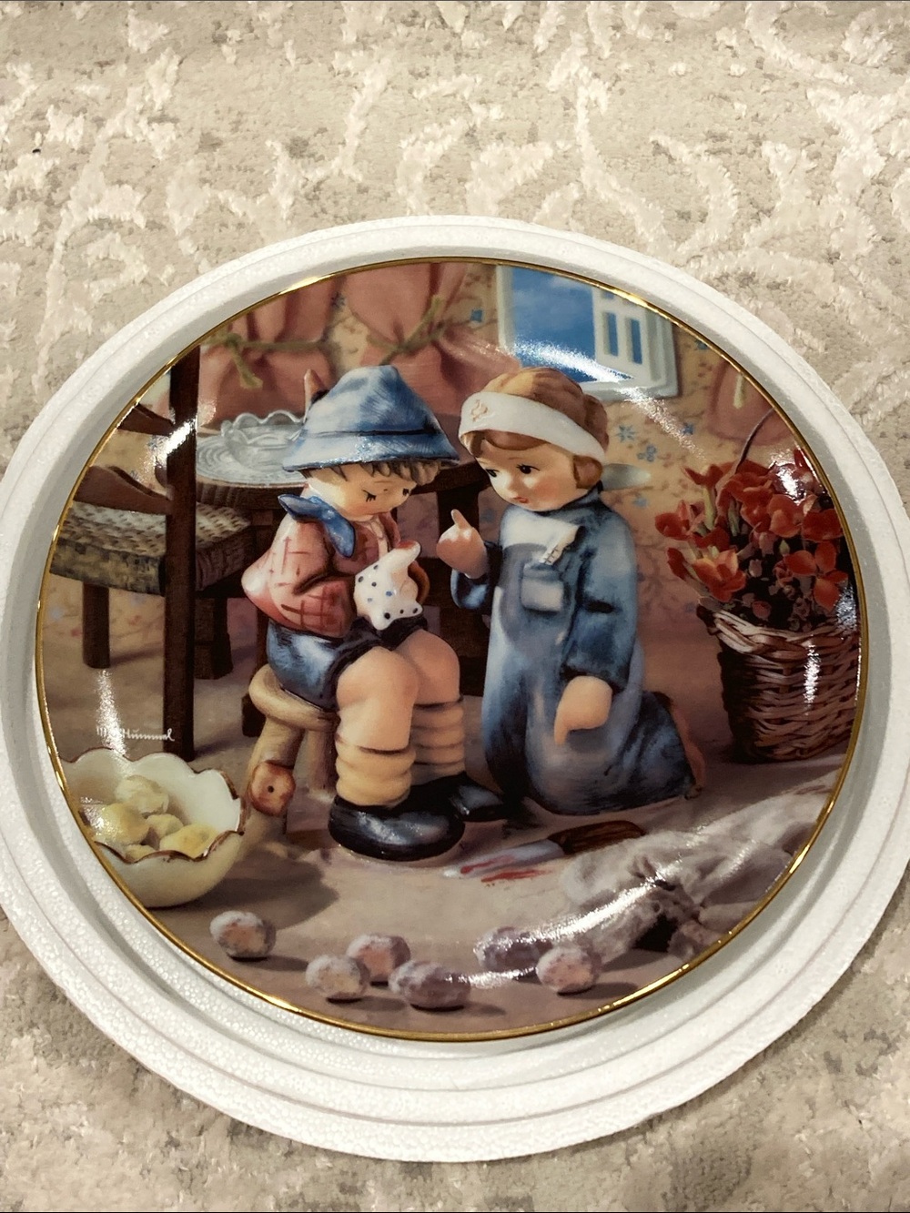 Hummel Tender Loving Care Decorative Plate with COA 1992